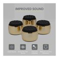 thumbnail image 2 of Knox Gear Subwoofer Isolation Feet (4-pack, Black/Gold), 2 of 9