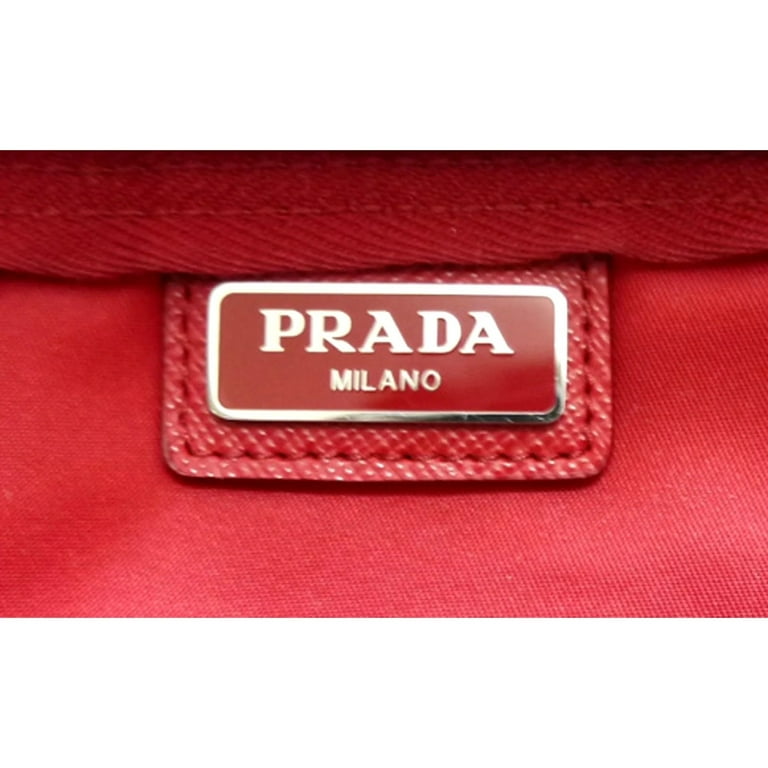 Prada top clutch red