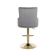 thumbnail image 7 of Meridian Furniture Claude Grey Velvet Adjustable Stool, 7 of 7