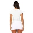thumbnail image 3 of Gupgi Women Crop Top Basic Slim T-Shirts Summer Solid Color Tees, 3 of 9