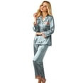 thumbnail image 3 of EHQJNJ Matching Pajamas for Couples Pants and Shorts Couples Sleepwear Made of Silk and Coolmax Material with for Casual Living At Home: for Sleeping Or Relaxing Matching Pajamas for Couples Funny, 3 of 5