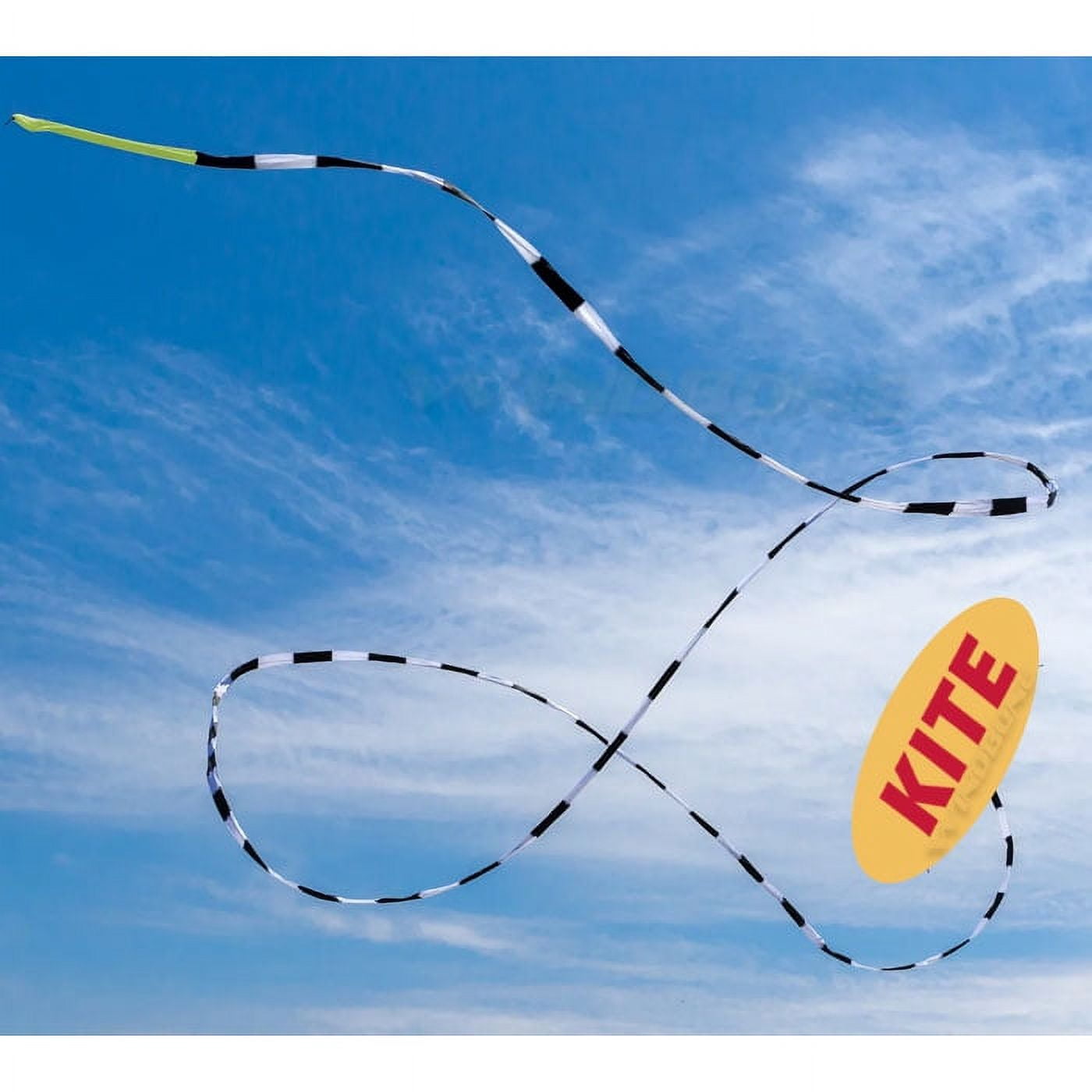 Prism Synapse 140 Foil Kite Bundle with Black & White 20ft Tube Tail Accessory plus WBK Decals & Key Fob