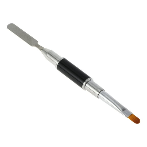 1 Pc Double Head Nail Painting Brushes for Polish Painting Home DIY Black 1 Pc