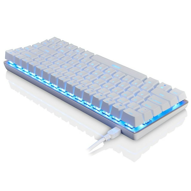 TIMIFIS Keyboard AK33 Backlit Usb Wired Gaming Mechanical Keyboard Blue Black Switches for Office Gift