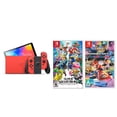 thumbnail image 2 of Consola Nintendo Switch OLED 64Gb Nintendo Mario Red Edition + juegos fisicos de Mario Kart 8 Deluxe y Super Smash Bros Ultimate Standard Edition, 2 of 2