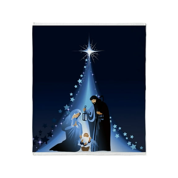 CafePress - Nativity Scene Throw Blanket - Soft Fleece Throw Blanket, 50"x60" for All Ages