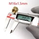 thumbnail image 3 of M16 M14 M12 M10 M16x15 M14x15 M12x10 M10x10 Gas Water Quick Fitting Hose Connector Brass Nut TIG Welding Welder Torch Part, 3 of 5