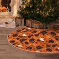 thumbnail image 4 of Salouo Retro Halloween Christmas Tree Skirt 30" Farmhouse Christmas Decorations Snowman Xmas Tree Skirt Tree Mat for Holiday Party Decor, 4 of 8