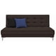 thumbnail image 2 of Sofá Cama Reclinable El Bazar Store Zeus Chocolate Lino Futón 3 posiciones Abotonado Sala, 2 of 7
