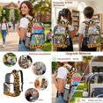 thumbnail image 5 of DISNIMO 3PCS Clear Backpack for Kids Girls, Giraffe Cow Printed Heacy Duty Clear Backpack and Lunch Bag Set, See Through PVC Transparent Bookbag with Pencil Pouch for Student, 5 of 5