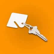 Nadex Slotted Key Tags, White, Pack Of 20 Tags