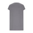 thumbnail image 6 of Pxxlle Summer Tops for Women Casual Cap Sleeve T Shirts Loose Fit V Neck Shirt Solid Color Basic Tees for Beach Vacation Gray L, 6 of 7