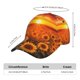 thumbnail image 2 of Fotbe Sunset Golden Sunflower Field Gorro Clásico de Béisbol, Gorra Ajustable con Broche Snapback, Gorro de Exterior de Algodón Suave, 2 of 6