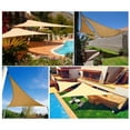 thumbnail image 3 of Fdit Sun Shade Cover Net,Outdoor Sun Shade Sails Canopy Cover Net Triangle Shape for Patio Garden 3*3*3M , Shade Meshes, 3 of 8