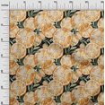 thumbnail image 3 of oneOone Rayon Orange Fabric Leaves & Lemon Craft Projects Decor Fabric Printed By The Yard 56 Inch Wide, 3 of 5