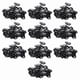 thumbnail image 1 of 200Pcs Clip Negro de Dientes para Clip de Broche de Presion de Extension de Pelo para El Uso de DIY (Negro) 32MM L, 1 of 5