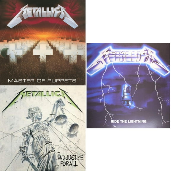 Master Of Puppets (Remastered) & And Justice For All (Remastered) & Ride The Lightning (180G) [LP Vinyl Bundle]