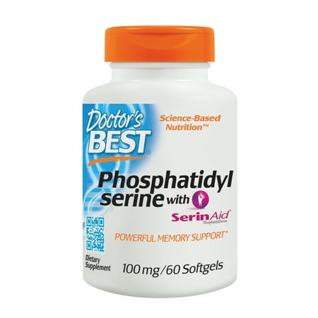 Doctor's Best Phosphatidyl Serine, Gluten Free, Memory Support, 100 mg, 60