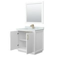 thumbnail image 2 of Wyndham Collection WCF414136SLGCMUNSM34 Strada 36" Free Standing Single Basin Vanity Set -, 2 of 7