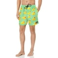 thumbnail image 2 of NEFF Men's Daily Green Ducky Hot Tub Board Shorts for Swimming, 2 of 6