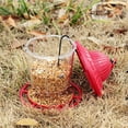 thumbnail image 6 of sruoe Bird Feeder, Hanging Bird Feeders Outdoor, Weatherproof Open Platform Bird Feeders, Decoration Wild Feeders for Outside, Garden, Patio, Yard, Deck, Plastic, 6 of 6