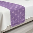 thumbnail image 2 of Antique Oriental Bed Runner, Traditional Eastern Vivid Paisley Inspired Motif, Decorative Accent Bedding Scarf for Hotels Homes and Guestrooms, Twin, Mauve Lilac, by Ambesonne, 2 of 2