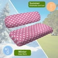 thumbnail image 6 of POLERO Breathable Universal Seat Covers for Ezgo Club Car Seats Golf Cart Pink Polka Dot Print Golf Front and Back Seat Cushion Cover Fit Like a Glove, 6 of 8