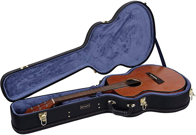 Crossrock Wooden Case for 6 or 12 String Acoustic Dreadnought Guitars,Vinyl Tweed CRW620DTW 