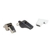 Baumgartens Whistle, 3 in W X 3 in H X 1 in D, Brass, Nickel Plated