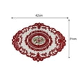 thumbnail image 2 of 2 Pcs Napperon en Dentelle Brodée Dessous de Verre Napperon de Table Décoration Maison, 2 of 4