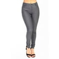 thumbnail image 2 of Women's Cotton Blend Full Length Jeggings Stretchy Skinny Pants Jeans Leggings, 2 of 3