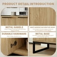 thumbnail image 3 of Modern Accent Cabinet, Kitchen Sideboard Buffet Cabinet with 4 Fluted Doors, 3 of 8