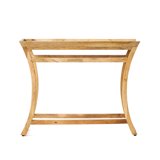 KUBEAUTY Elegant Rustic Butler Console Table with Storage Shelf for ...