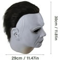 thumbnail image 6 of Michael Myers Masks Cosplay Costume Latex Props，Hot Movie Game Face Headgear with Hair Full Head Masks Costume, 6 of 6