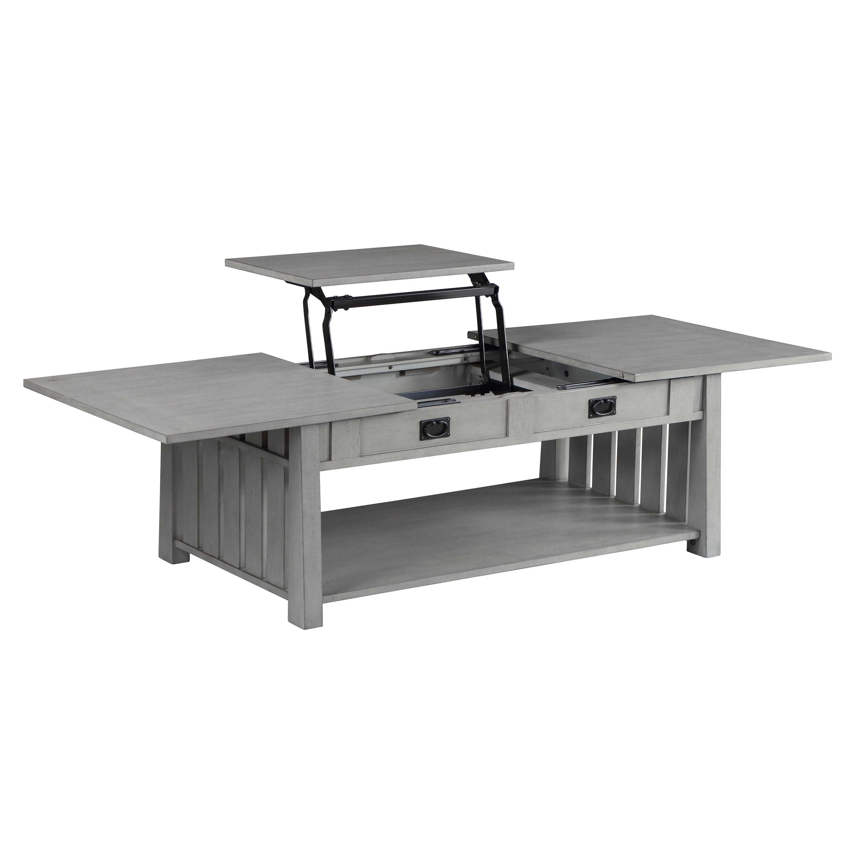 Furniture of America Carl Lift-Top Wood Antique Gray Coffee Table