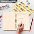 thumbnail image 4 of FORMRS 1-Subject Spiral Notebook 8" x 5" College Ruled 60 Refillable Sheet A5 Hard Cover, Pineapple Love, 4 of 7