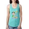 thumbnail image 1 of Wild Bobby, Betty Boop Island Girl Paradise Betty Boop Ladies Racerback Tank Top, Tahiti Blue, X-Large, 1 of 5