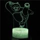 thumbnail image 1 of Lámpara LED de ilusión 3D con luz nocturna Kung Fu Panda Anime, 1 of 1
