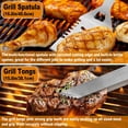 thumbnail image 4 of 28PC Premium BBQ Grill Accessories Set with Thermometer - Stainless Steel Barbecue Tools Kit for Camping Outdoor Cooking, 4 of 8