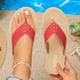 thumbnail image 2 of Sandalias Planas con Correas de Tobillo Metal Acento Pie Post Espadrilles, Sandalias Planas de las Mujeres Pie Redondo Verano, 2 of 9