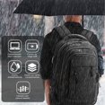 thumbnail image 2 of Mochila para Laptop de 17.3 pulgadas,Mochila Impermeable,Mochila de viaje extra grande para hombre y mujer,50X35X19cm，Tiene un puerto de carga USB, apto para port&aacute;tiles de 17,3 p, 2 of 7