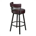 thumbnail image 3 of Madrid 26" Counter Height Swivel BrownAuburn  Bar Stool, 3 of 3