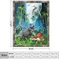 thumbnail image 2 of Dinosaur Blanket Dinosaur Gifts for Boys Men Dinosaur Throw Blanket for Couch Sofa Bed Soft Warm Flannel Fleece 50"x60", 2 of 6