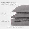 thumbnail image 5 of Cloud Weave Textured Comforter Set Plush All-Season Down Alternative Bedding - Comfort Canopy, 5 of 18