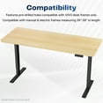 thumbnail image 3 of VIVO Light Wood 60 x 24 inch Universal Table Top for Sit to Stand Desk Frames, 3 of 8