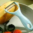 thumbnail image 2 of Batería de Cocina Pelador de frutas de acero inoxidablecuchillo para pelar patataszanahorias y verduras (azul) Ndcxsfigh Libre de BPA, 2 of 7