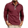 thumbnail image 2 of pstuiky camisas de manga larga para hombre, Cárdigan informal de manga larga con botones y bolsillo para hombre top de hombre xxl, 2 of 7