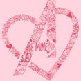 thumbnail image 2 of Junior's Marvel Avengers Be Mine  Graphic Tee Light Pink Large, 2 of 3