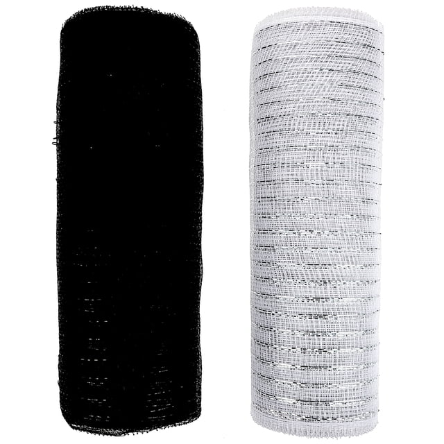 KAKOWELY 2 rollos de malla metálica de plástico para decoración de Halloween (colores surtidos)