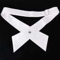 thumbnail image 2 of Hombres Cssic Satin Pajarita Bowtie W Slit Designs Choice Macarena Moda Elegante Color puro Estilo coreano Unisex Pajarita cruzada Blanco, 2 of 8